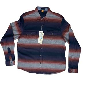 NWT Tailor Vintage Painted Desert Stripe AiroTec Performance Stretch Shi…